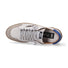 4B12 sneaker Playnew pelle bianca grigia blu