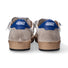 4B12 sneaker Playnew pelle bianca grigia blu