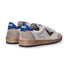 4B12 sneaker Playnew pelle bianca grigia blu