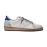 4B12 sneaker Playnew pelle bianco azzurro