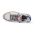 4B12 sneaker Playnew pelle bianco azzurro