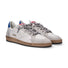 4B12 sneaker Playnew pelle bianco azzurro