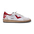 4B12 sneaker Playnew pelle bianca rossa