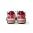 4B12 sneaker Playnew pelle bianca rossa