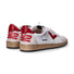 4B12 sneaker Playnew pelle bianca rossa