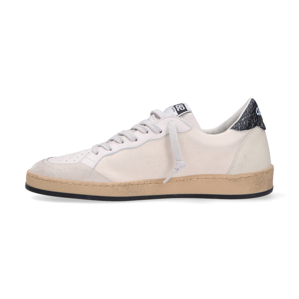 4B12 sneakers Play New bianco canvas nero
