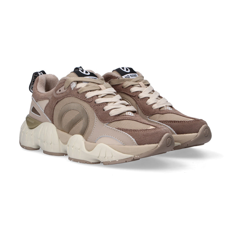 No name sneaker krazee runner beige