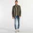 Moorer field jacket tessuto verde