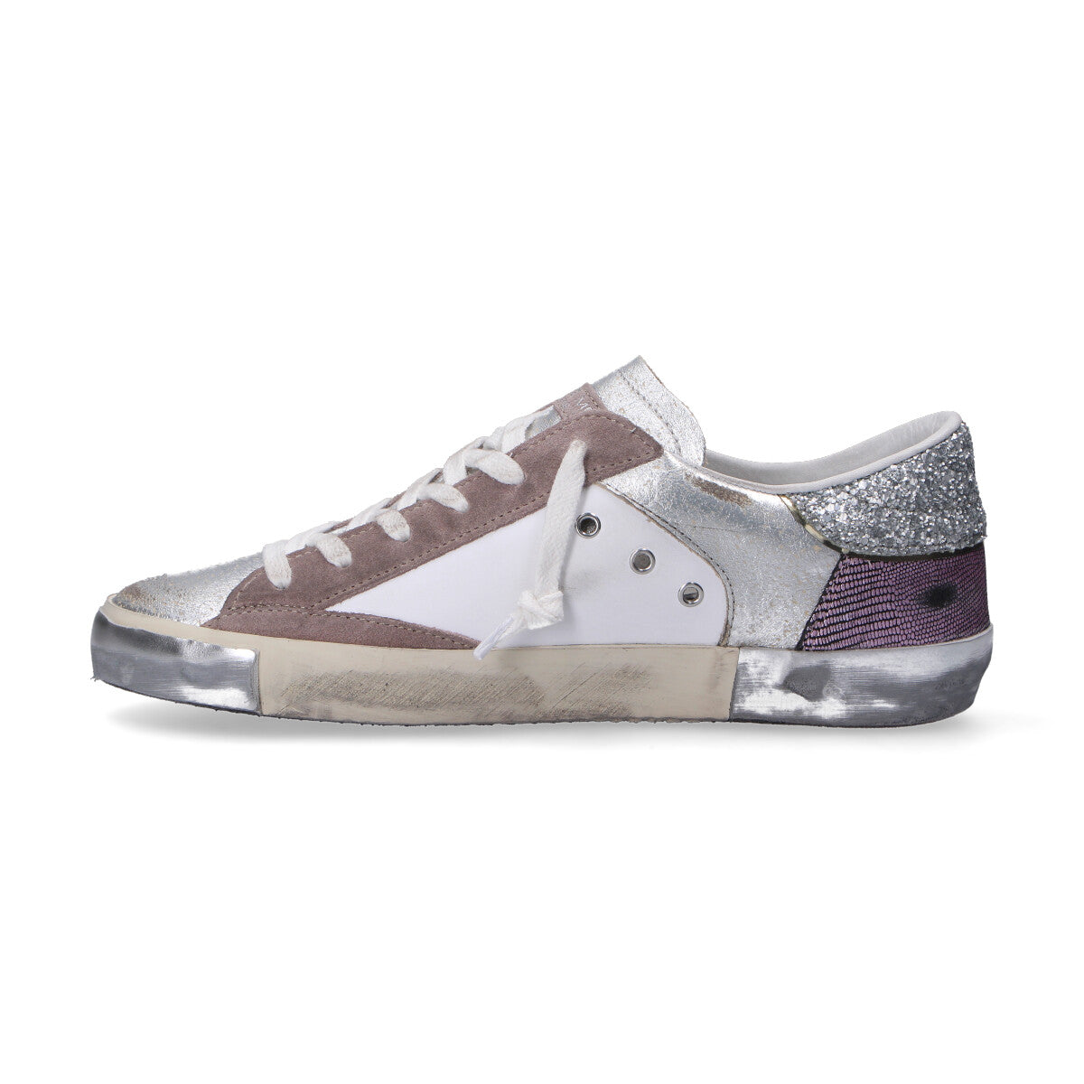 Philippe Model sneaker PRSX veau python mix bianca