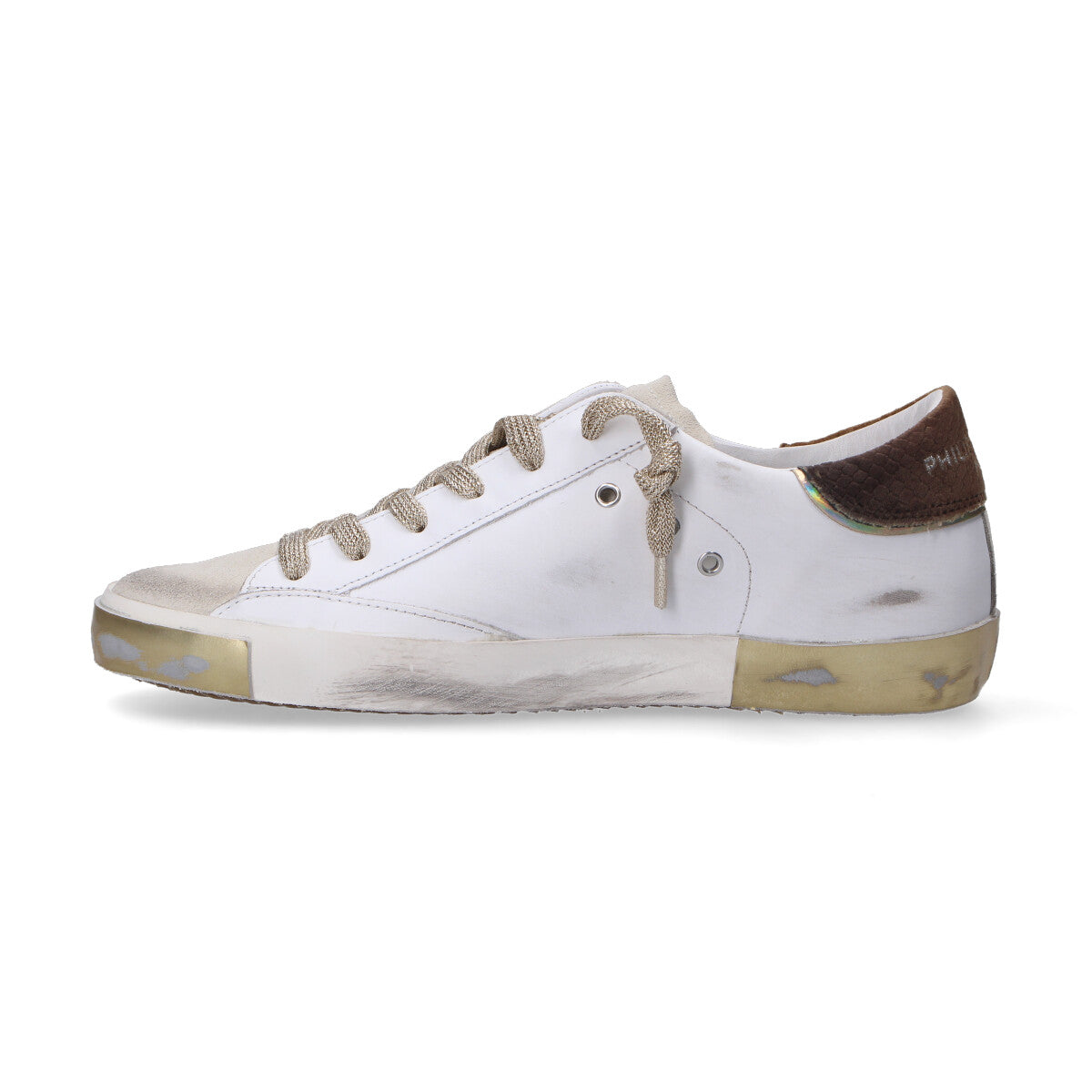 Philippe model sneaker Paris bianca bronzo