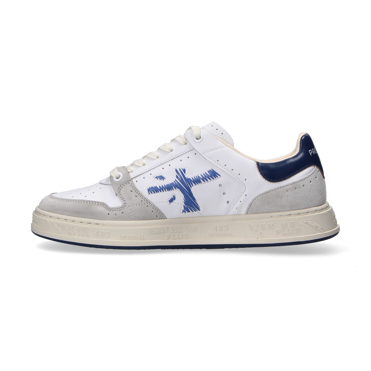 Premiata sneaker Quinn bianca blu