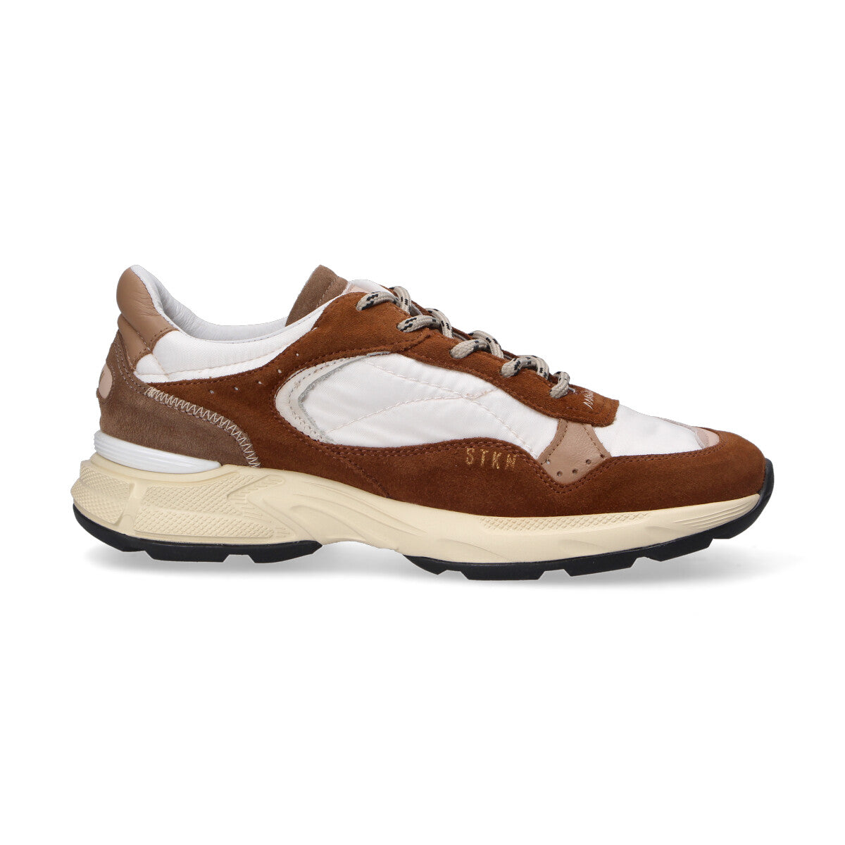 Stokton sneaker reversed camoscio cuoio