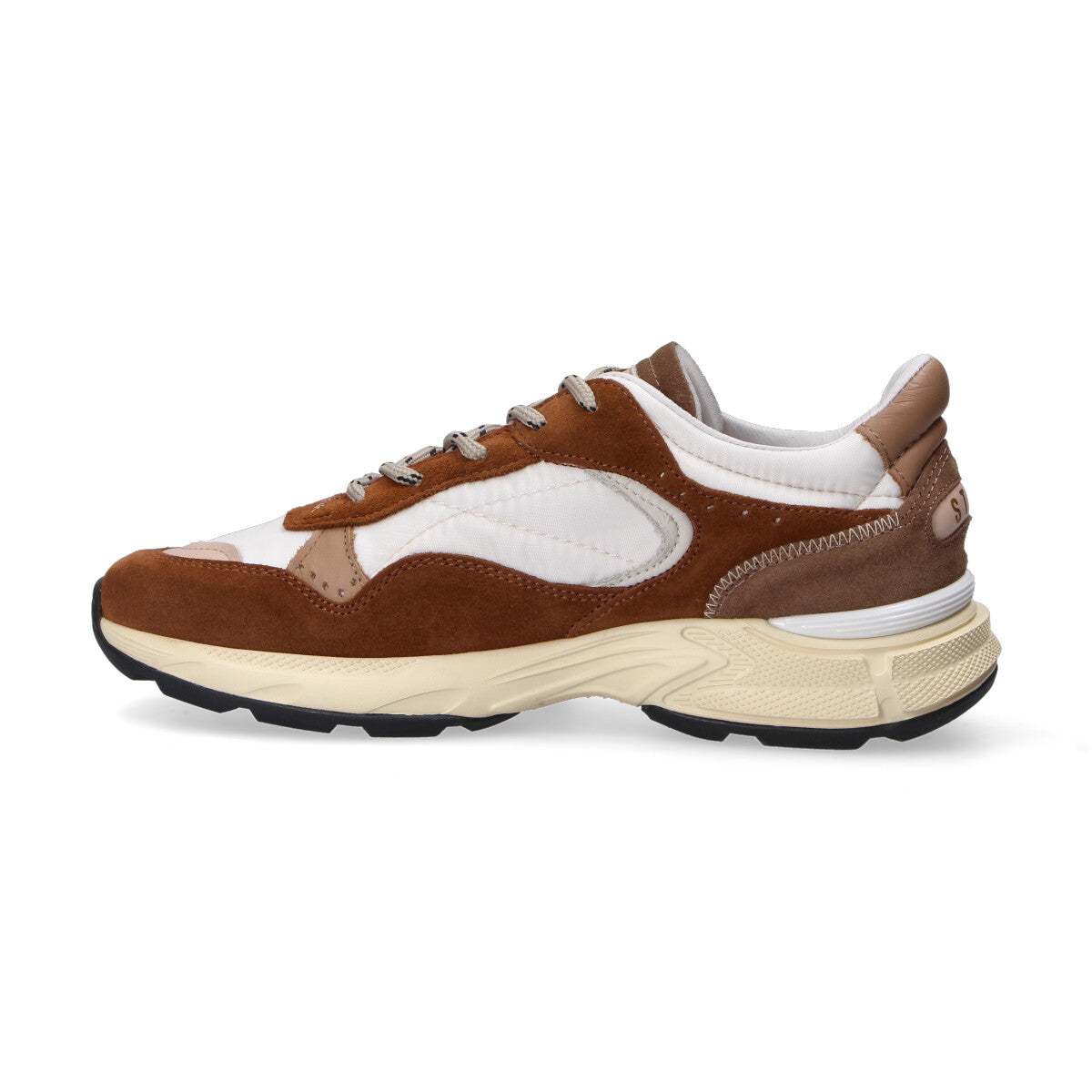 Stokton sneaker reversed camoscio cuoio