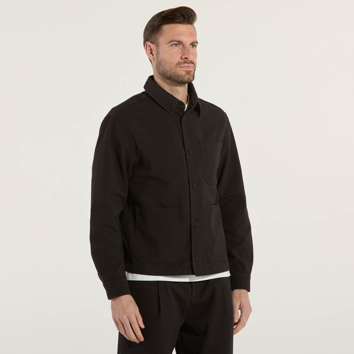 Be Positive field jacket in tessuto nero