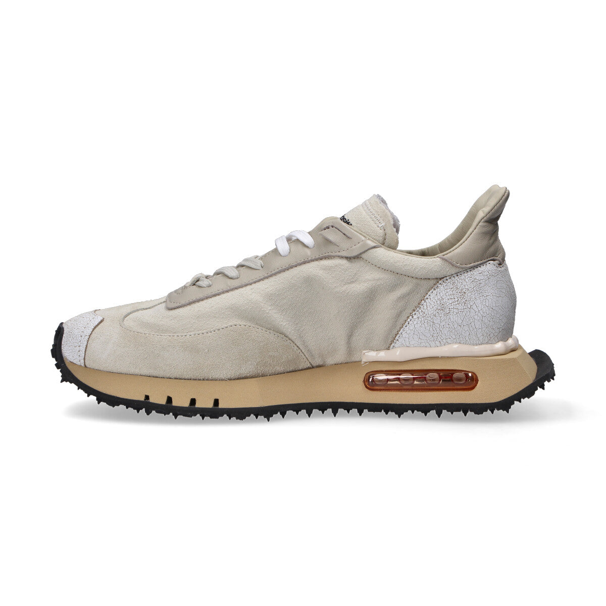 BePositive sneaker Race cracked beige