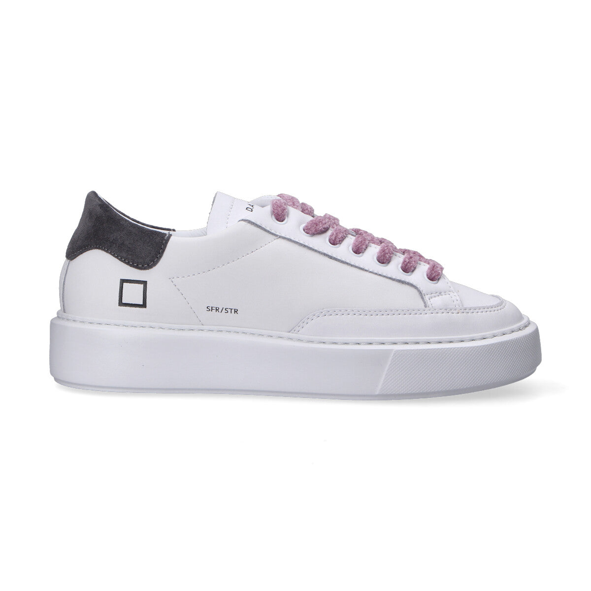 D.A.T.E. sneaker sfera stripe bianca grigia