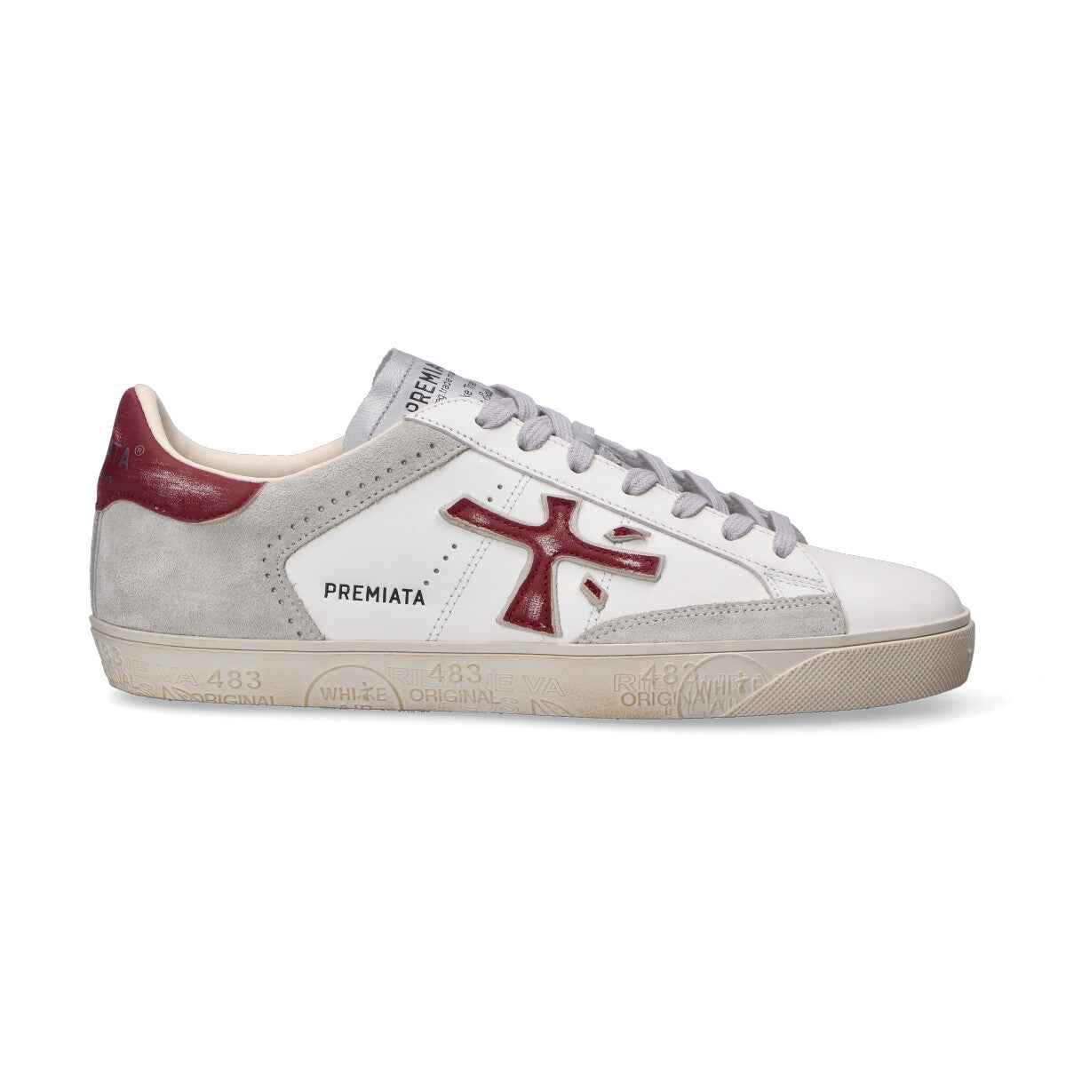 Premiata sneaker Steven bianco marrone