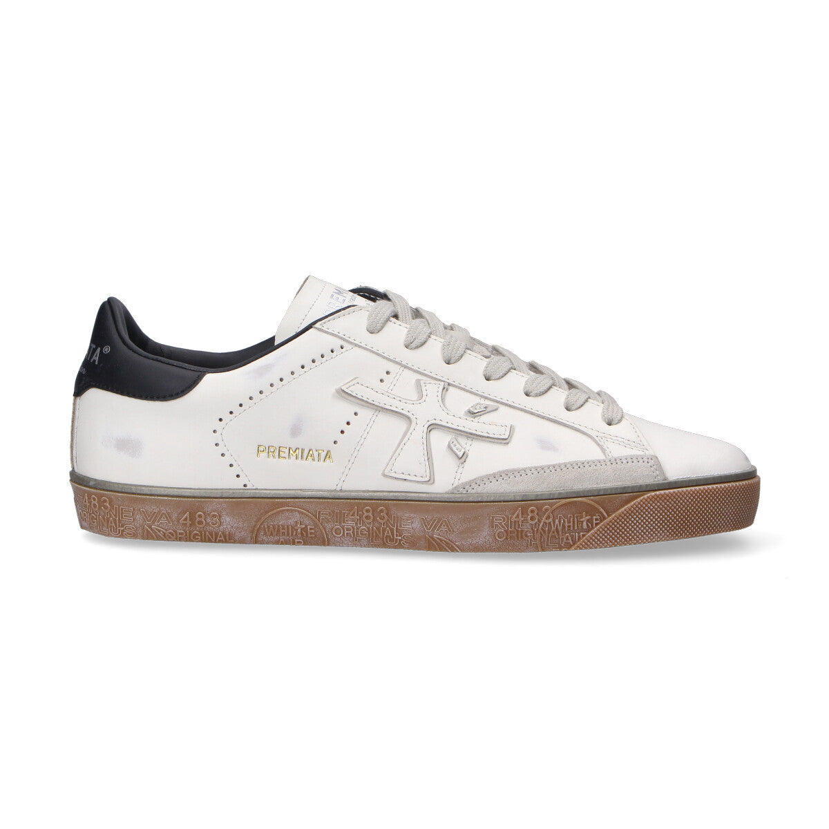 Premiata sneaker Steven bianca nera