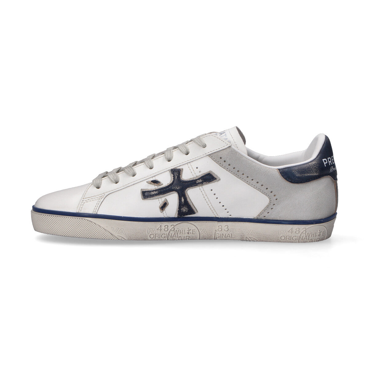 Premiata sneaker Steven bianca blu