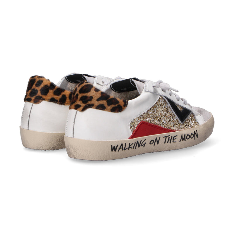 4B12 sneaker suprime glitter oro animalier