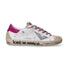 4B12 sneaker Suprime pelle fucsia strass