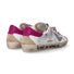 4B12 sneaker Suprime pelle fucsia strass