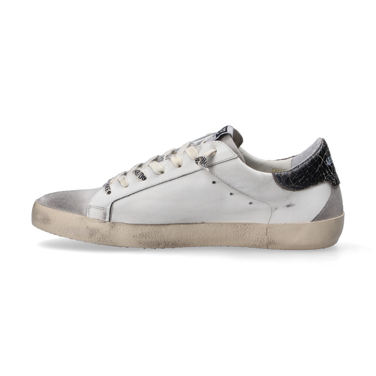 4B12 sneaker Suprime pelle bianco grigia