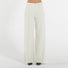 Max Mara pantalone wide leg in velluto panna