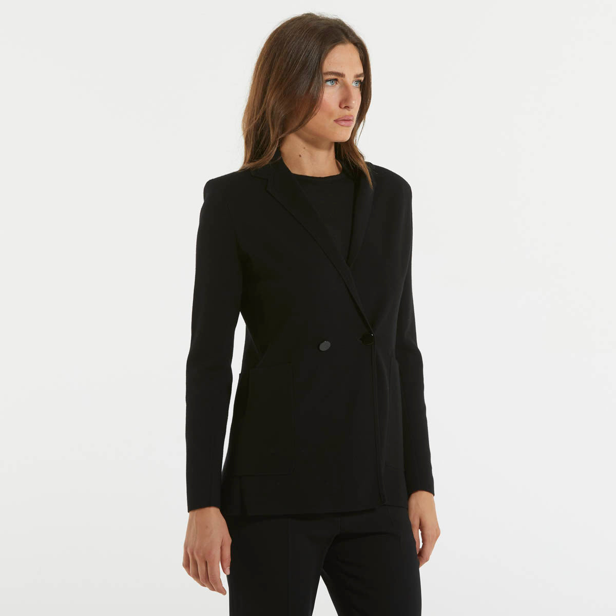 Max Mara blazer nero doppiopetto