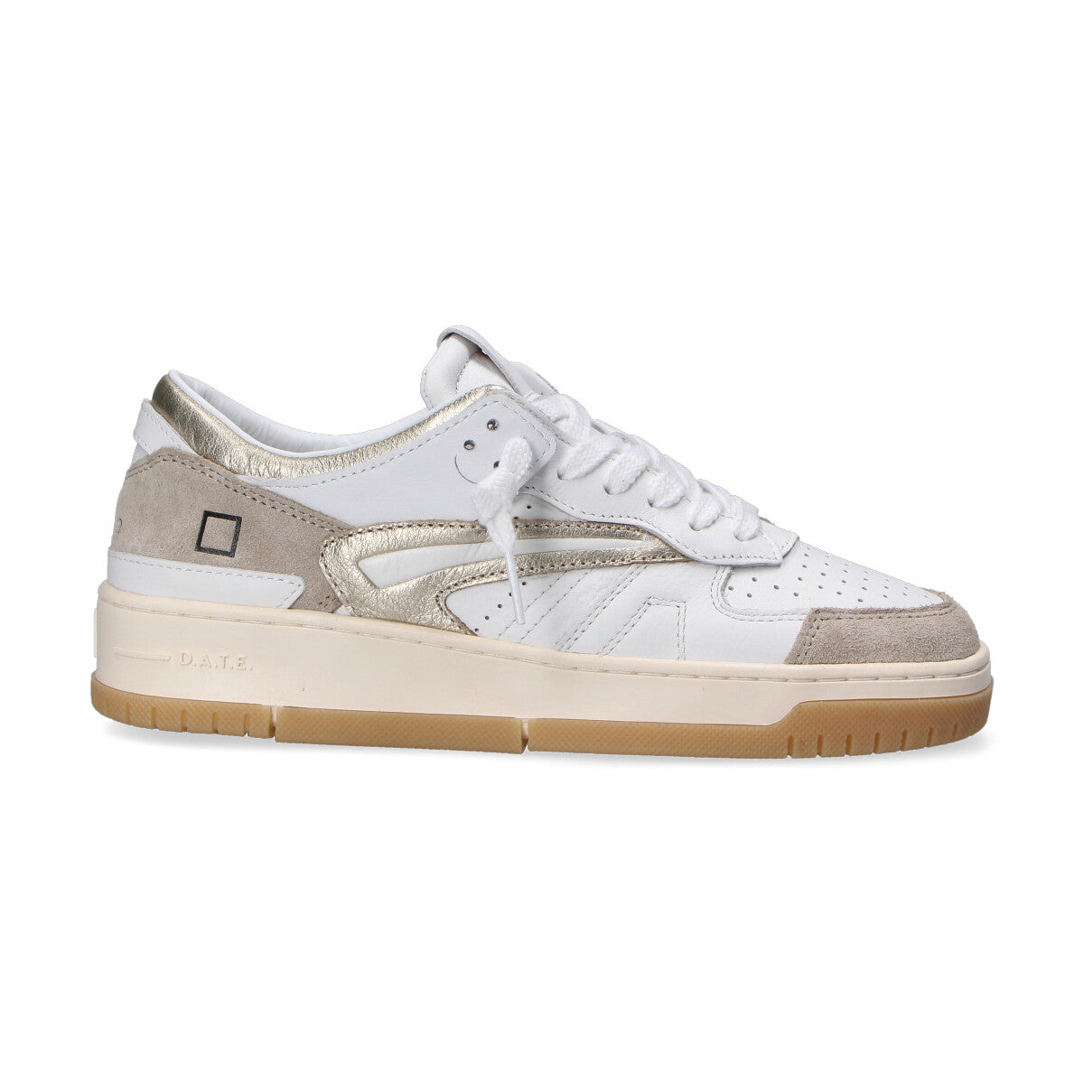 D.A.T.E. sneaker torneo classic bianco platino