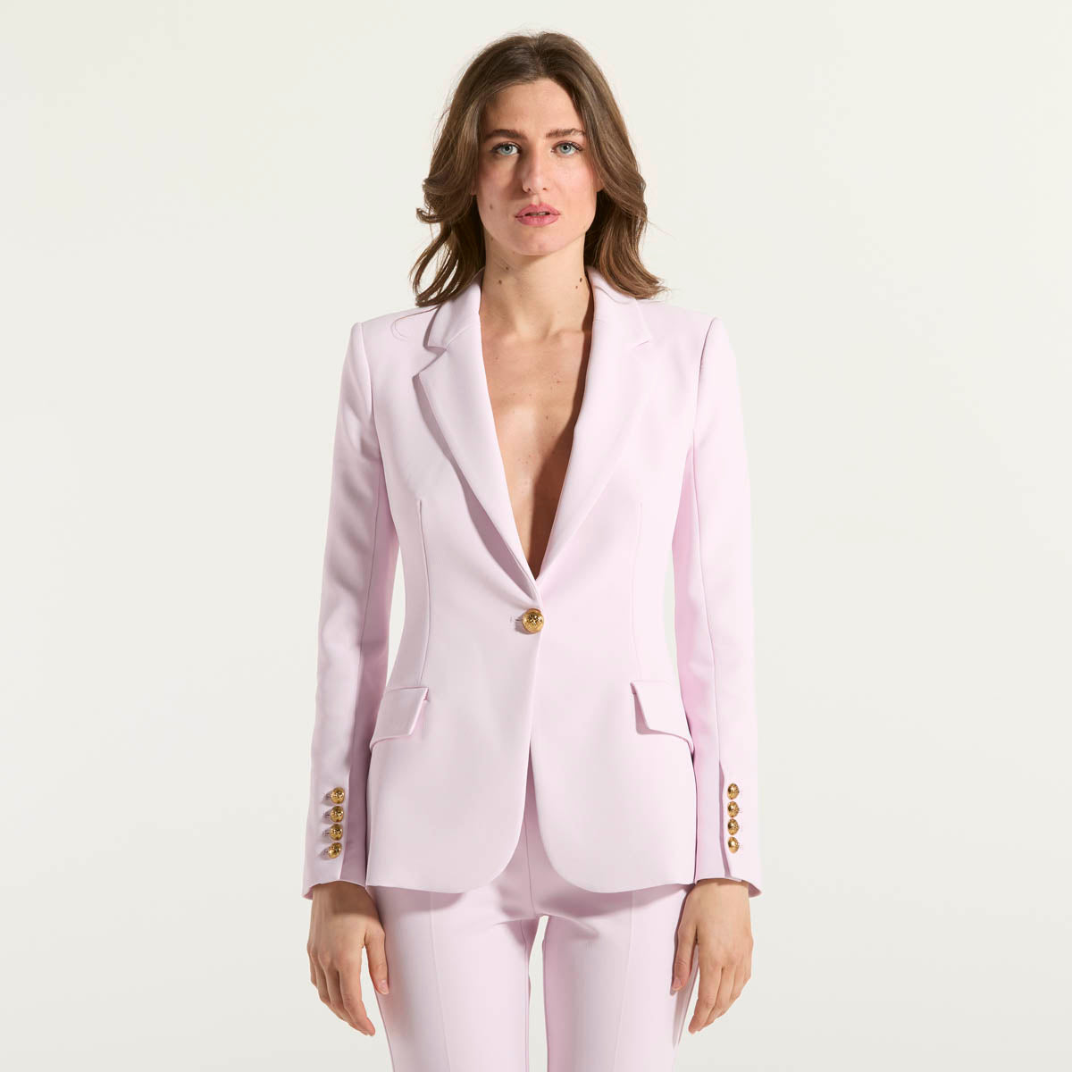 Elisabetta Franchi tailleur monopetto in crêpe