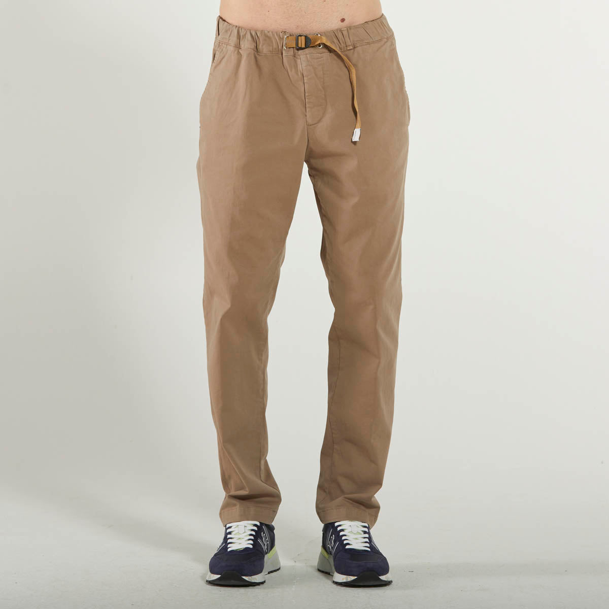 White Sand pantalone tessuto beige