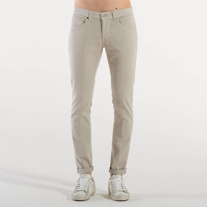 Dondup jeans george denim beige elasticizzato