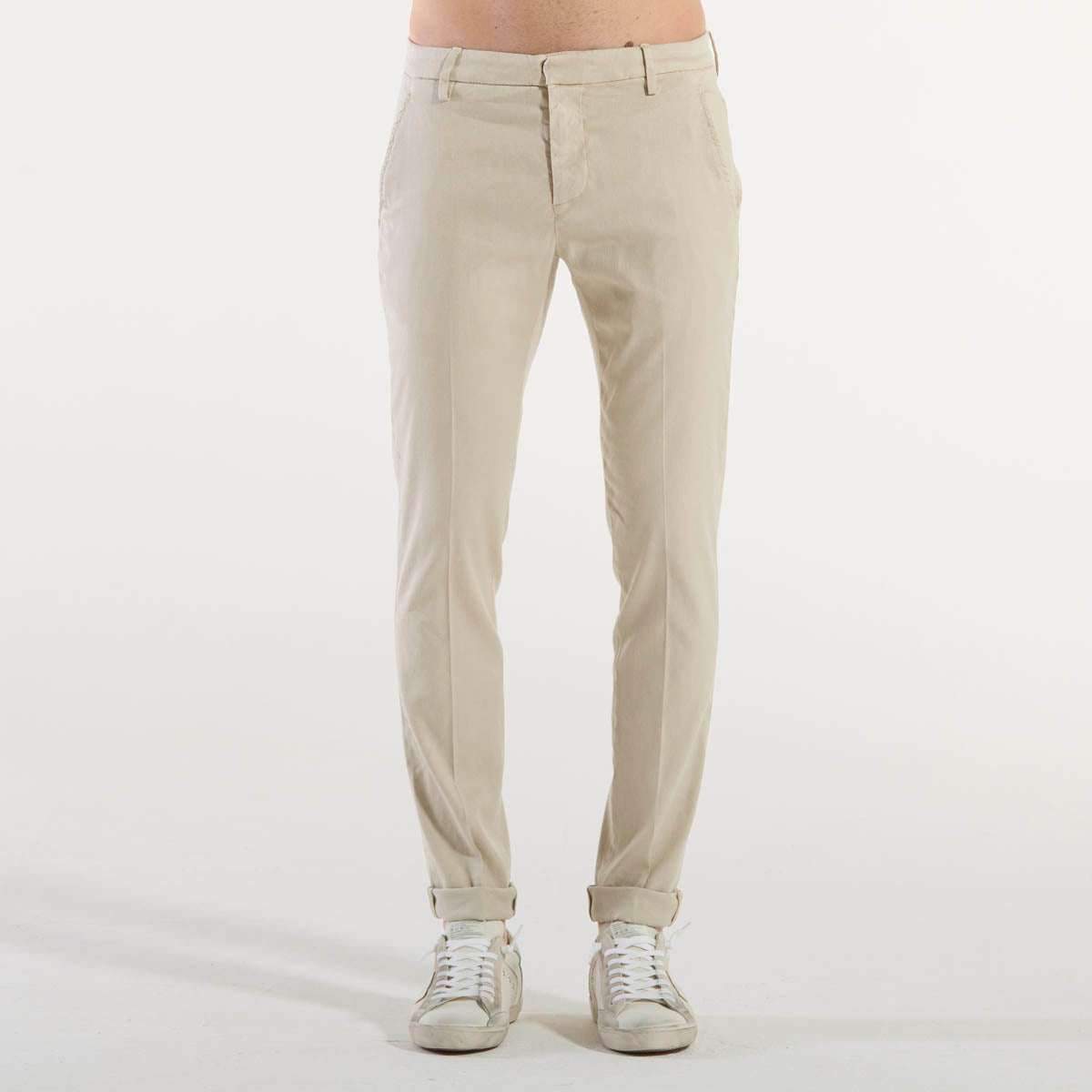 Dondup pantalone chino gaubert tessuto beige