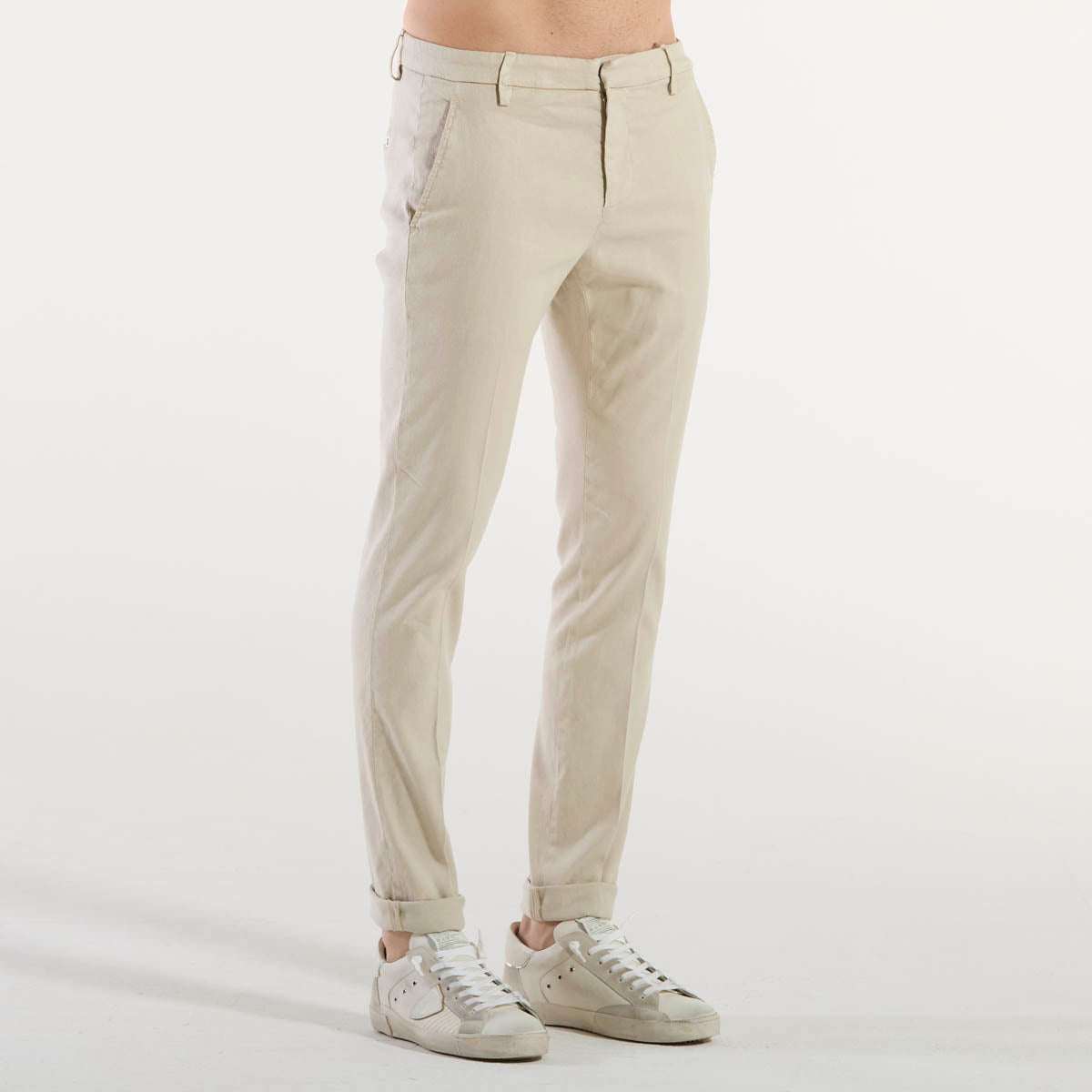 Dondup pantalone chino gaubert tessuto beige