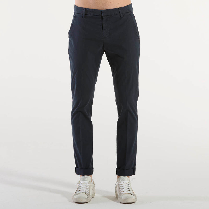 Dondup pantalone chino gaubert tessuto blu