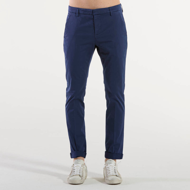 Dondup pantalone chino gaubert tessuto bluette