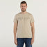 Dondup t-shirt logata in cotone beige