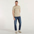 Dondup t-shirt logata in cotone beige