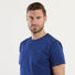 Dondup t-shirt logo in cotone bluette