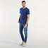 Dondup t-shirt logo in cotone bluette