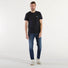 Dondup t-shirt logo in cotone blu scuro