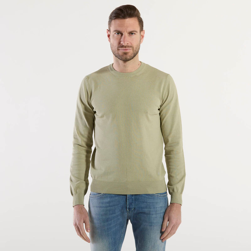 Dondup maglione girocollo tessuto verde