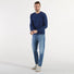 Dondup maglione girocollo tessuto bluette