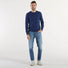 Dondup maglione girocollo tessuto bluette