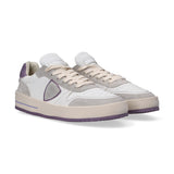 Philippe Model sneaker Nice pelle bianco lilla