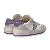 Philippe Model sneaker Nice pelle bianco lilla