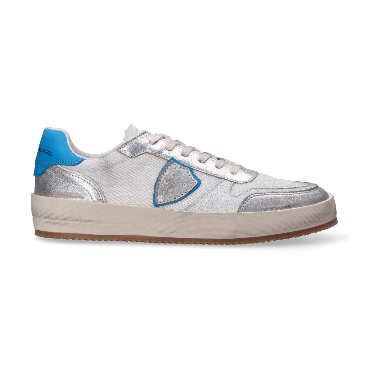 Philippe Model sneaker Nice argento azzurra