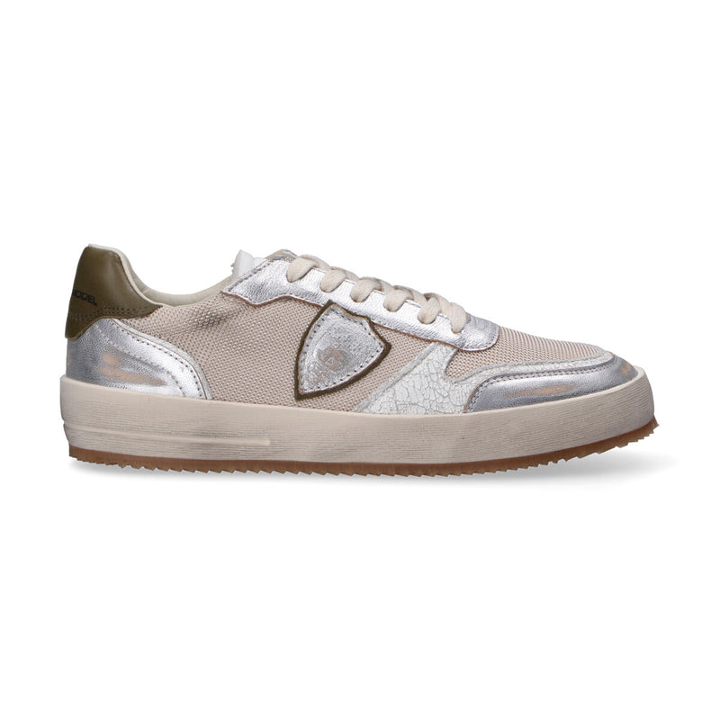 Philippe Model sneaker Nice argento verde