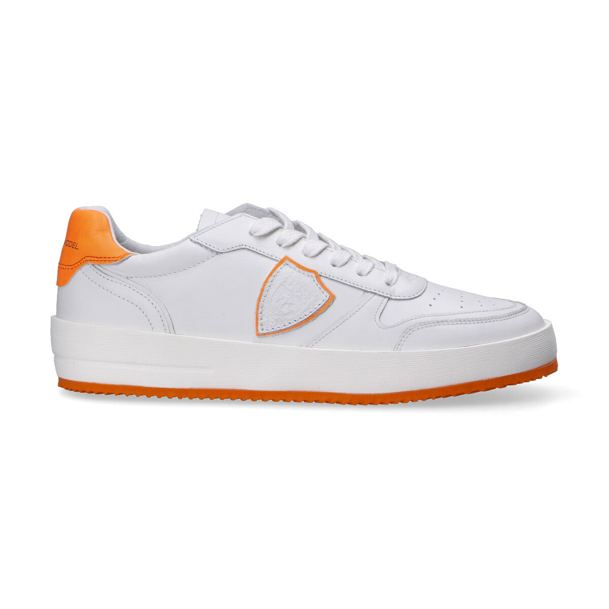 Philippe Model sneaker Nice bianca arancio